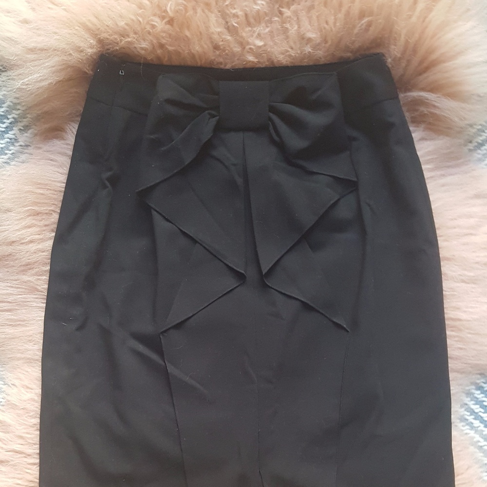 Alfani Black Pencil Skirt w/ Bow